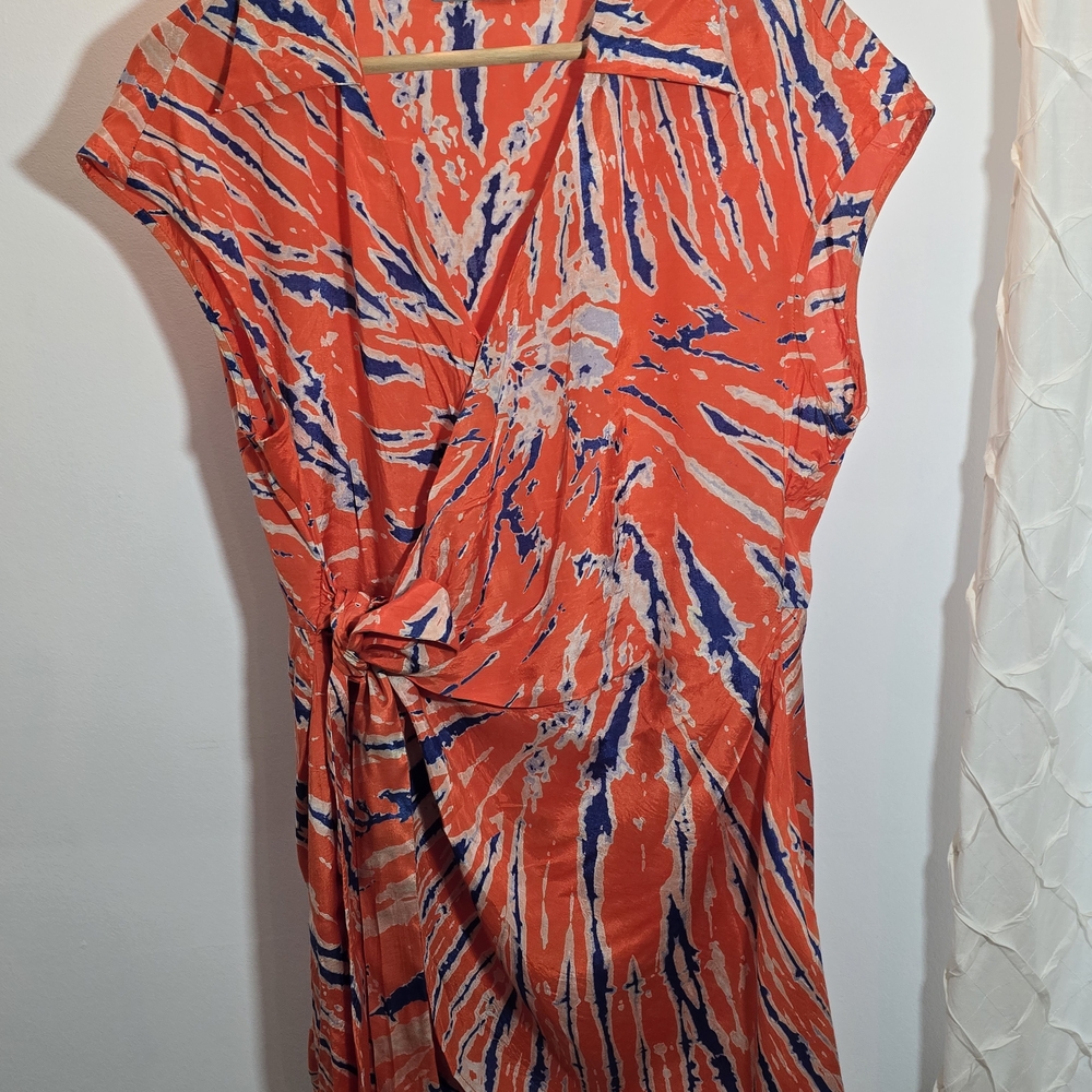Urban Outfitters - Made In INDIA -Vibrant Tie-Dye Wrap Dress